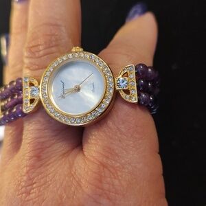 Amethyst Beaded Watch